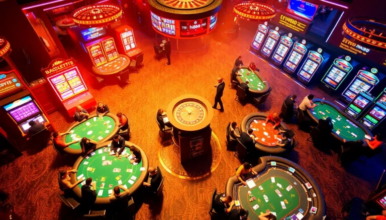 Experience the excitement of playing at hb88 tables, where players enjoy thrilling games and vibrant slot machines.