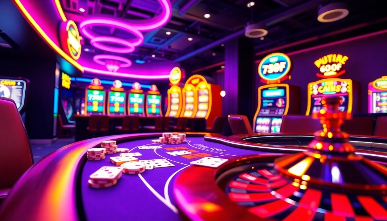 Experience the thrill of online gambling at 789f com with vibrant casino tables and gaming action.